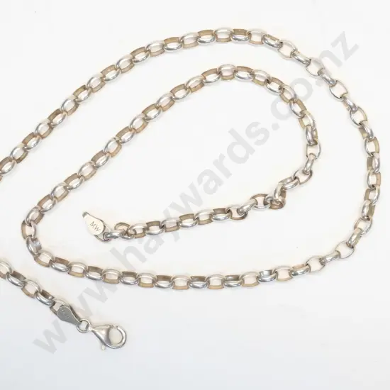 silver link chain stamped 925