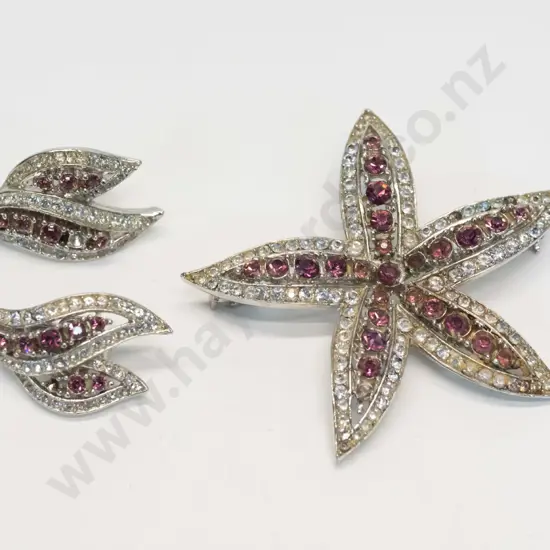 costume necklace & earring set [clip on]