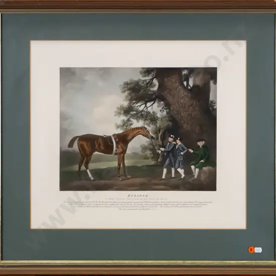 framed reproduction vintage print - Eclipse H-270 W-350