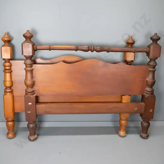 kauri bed ends, double size but also fittings for single, slightly different shapes and finish - taller is H-1060 W-1210