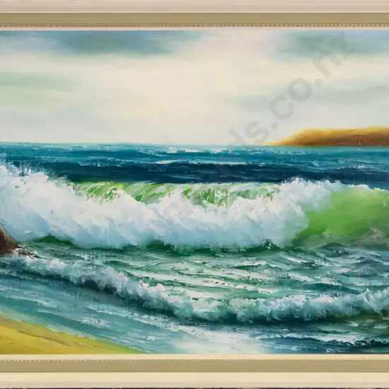 Daniel - framed acrylic - coastal scene H-390 W-750