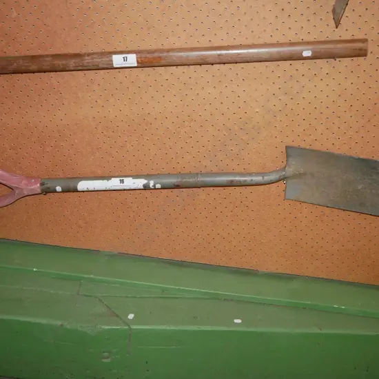metal handled spade