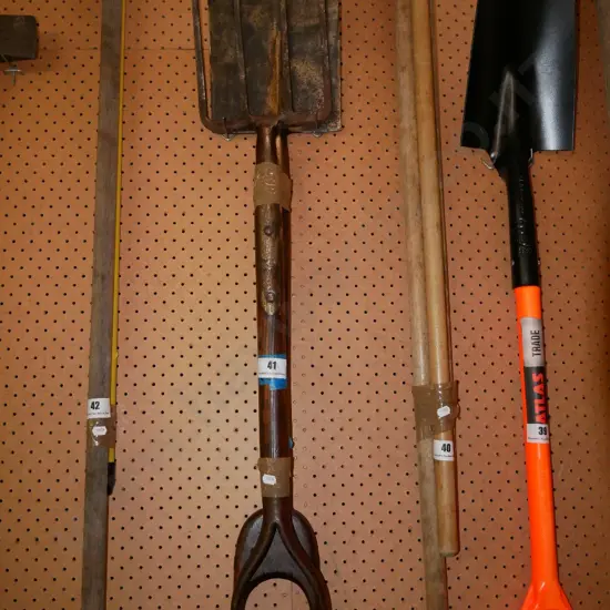 vintage garden fork, spade