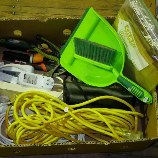 box; extension cord, multi board etc
