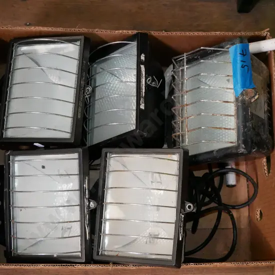 box; halogen work lights