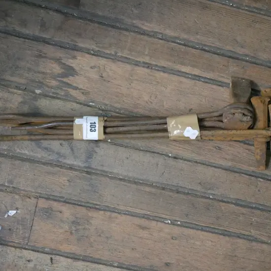 bundle of blacksmith's tools