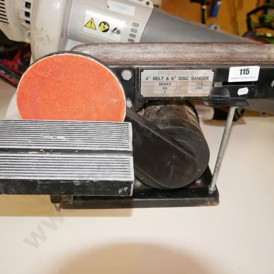 Precision belt and disc sander