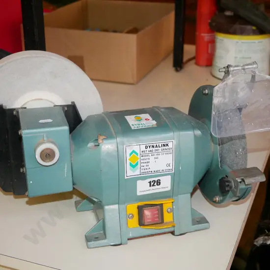 Dynalink wet and dry bench grinder