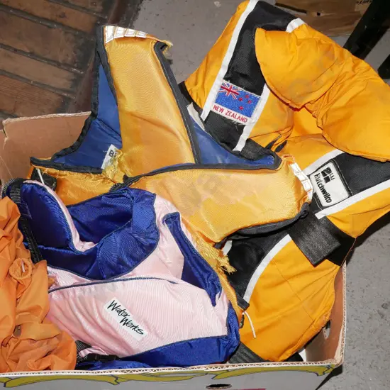 box; life jackets