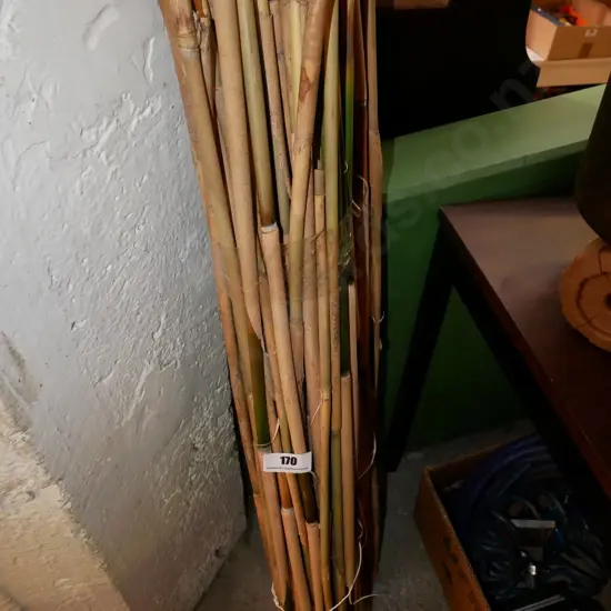 2x bundles of bamboo garden stakes