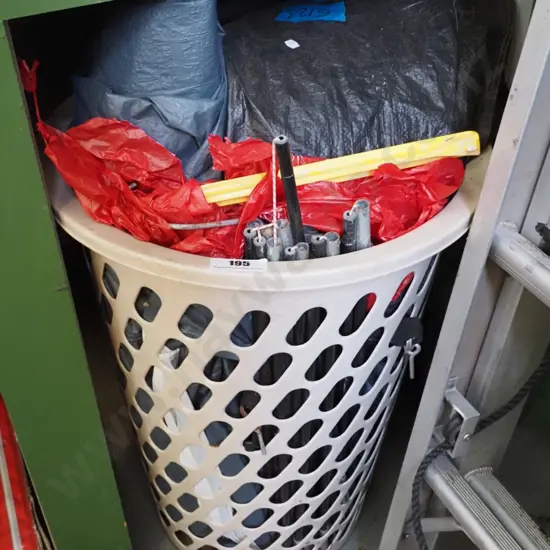tent in laundry hamper