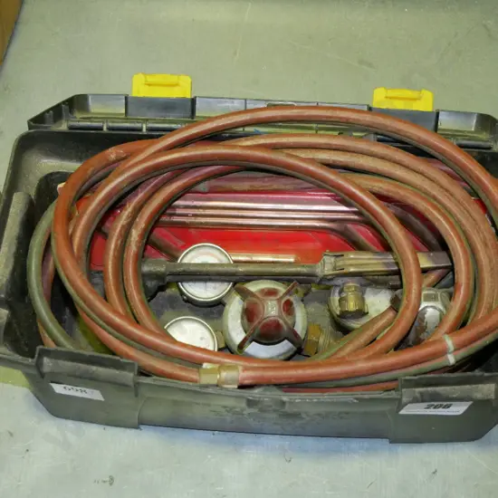 tool box, gas welder's gear