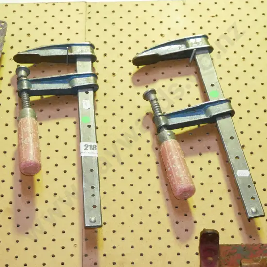 2x F clamps - green dots