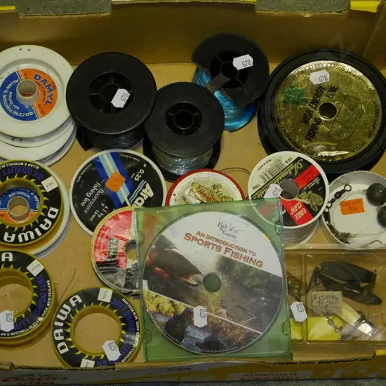 box; fishing line etc