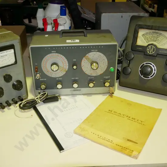 vintage Avometer, alignment generator, signal generator