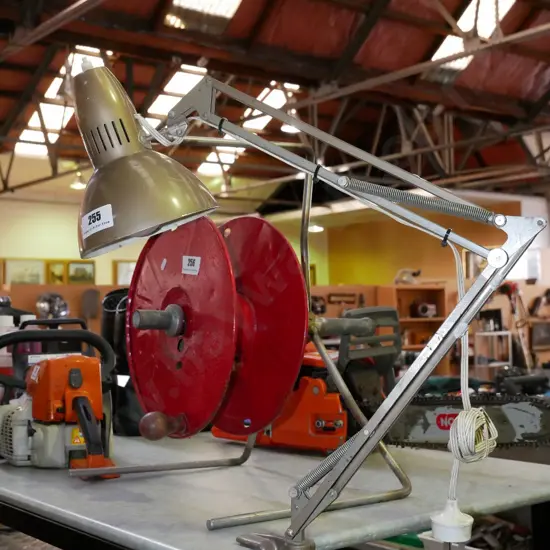 clamp mounted anglepoise lamp