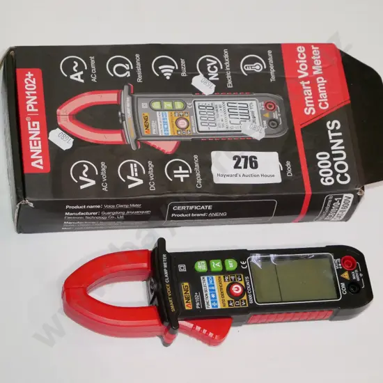 cased Aneng smart voice clamp meter
