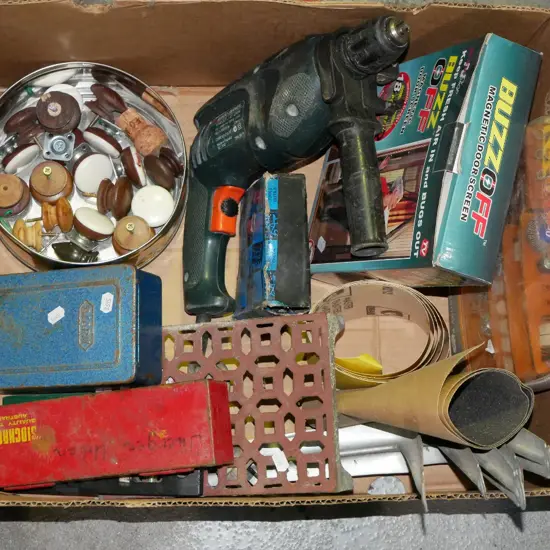 box; shelf brackets,part socket sets, rotary accessories etc