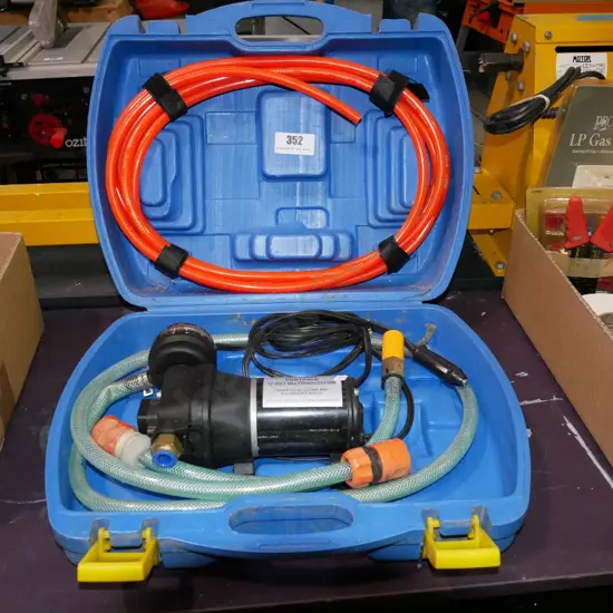 cased Jetaway portable 12V wash systm