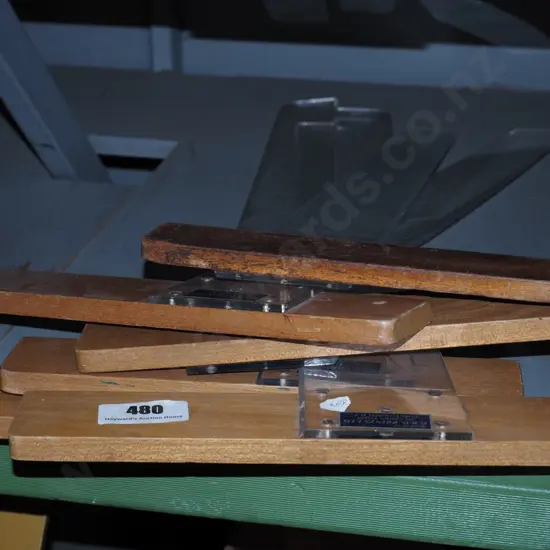 wood and perspex draughting squares