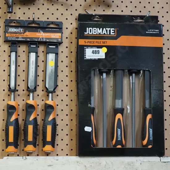 Jobmate chisel set and 5 piece file set