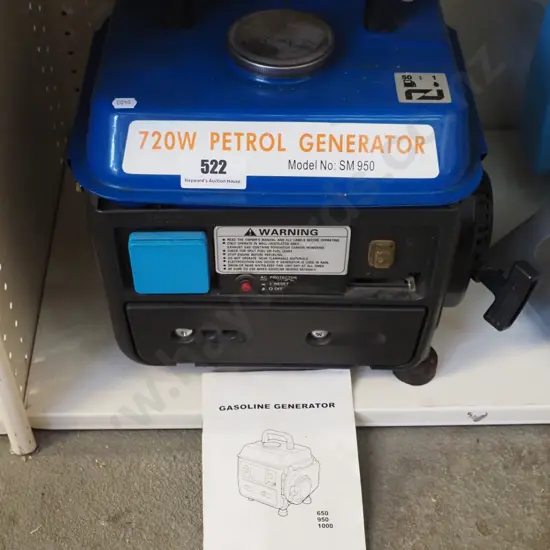 720W petrol generator