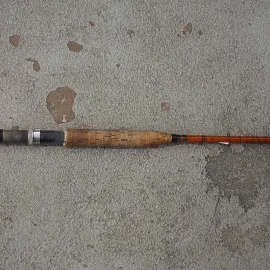 vintage split cane fishing rod - some damage