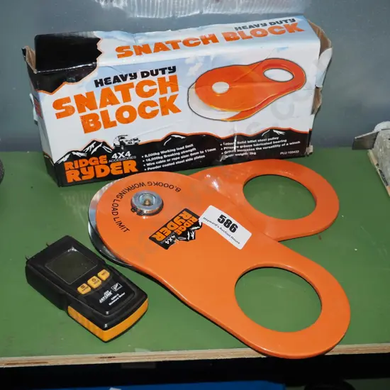 heavy duty snatch lock, moisture metre