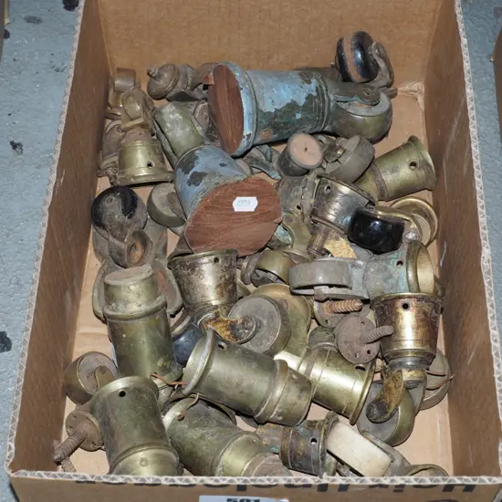 box; brass casters