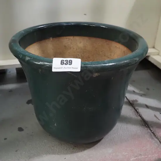 glazed garden planter