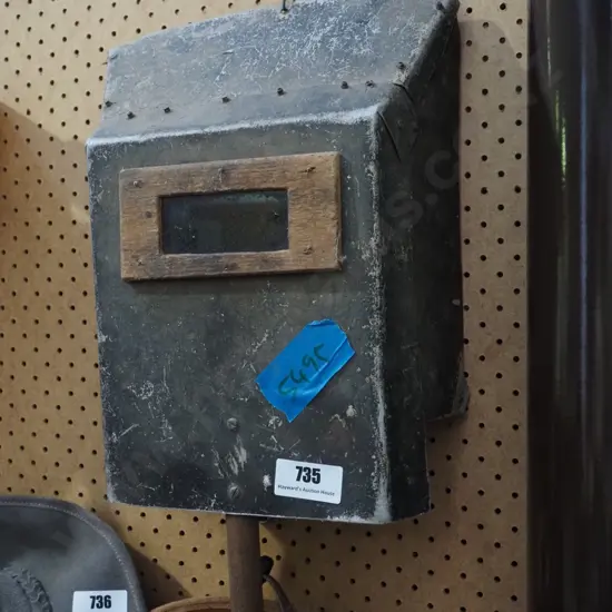 vintage homemade welding mask