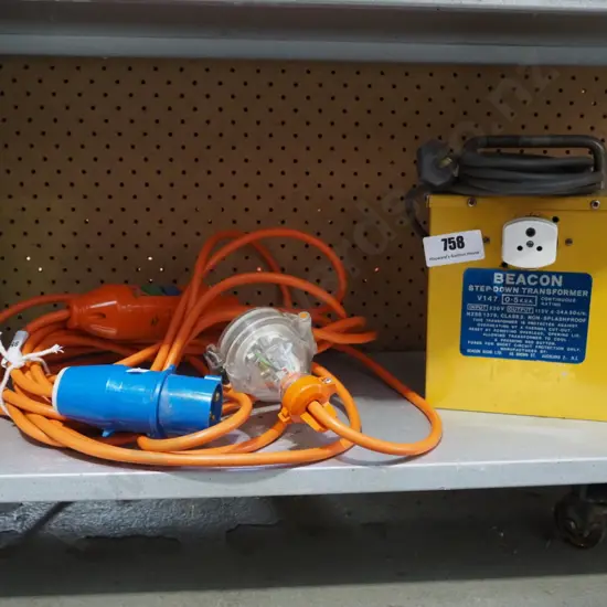 caravan power cord, step down transformer