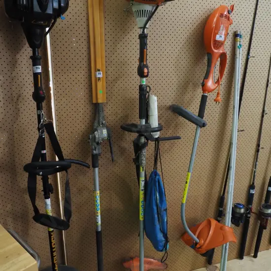 Stihl 2 stroke multi tool with line trimmer and  hedge trimmer attachaments