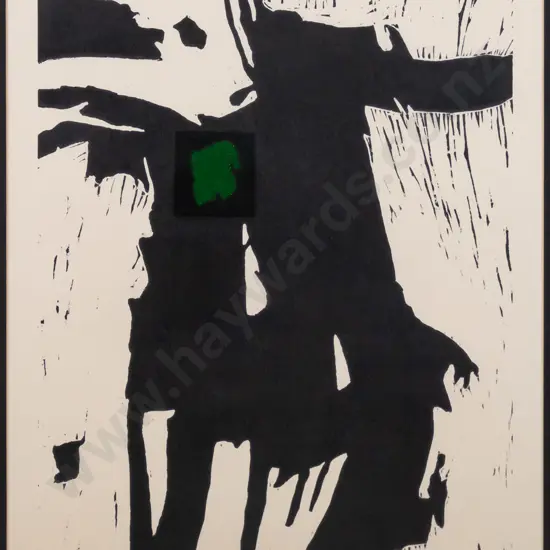 illegible signature 1990  - framed ltd edition print 1/3 "Green Kline - Number Four" H-510 W-380 (slight foxing)