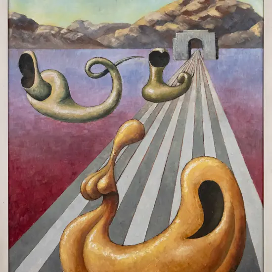 Frank Grayson - framed oil "Come on Kids" H-740 W-520