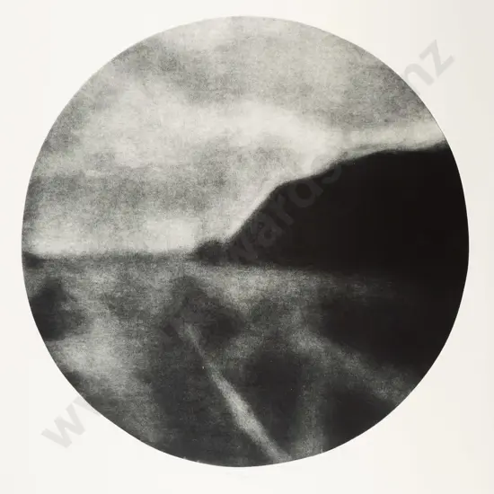 illegible signature 2002 - mounted ltd edition print 4/4 "Wharf" Diam-490