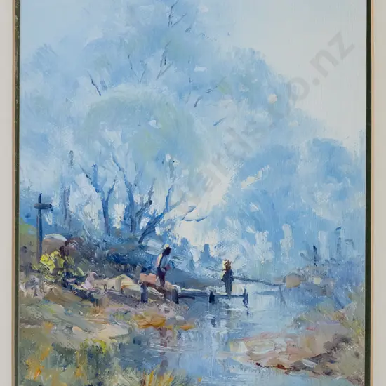 Noeline Millar - framed oil "Summer Holiday" H-210 W-160
