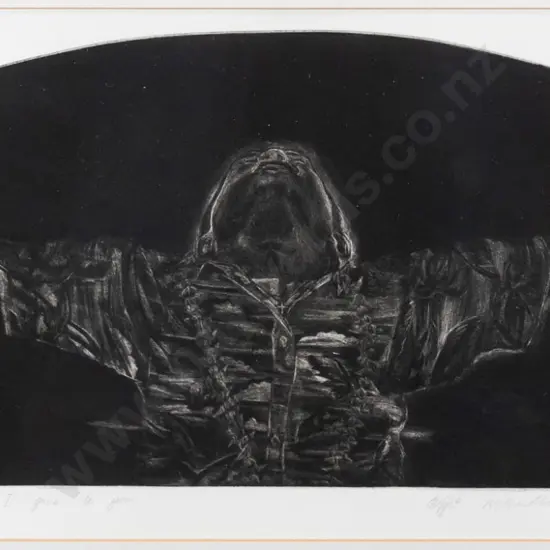 Joshua McMillan - framed  ltd edition print print 3/4 "All that I am I give to you" H-200 W-470