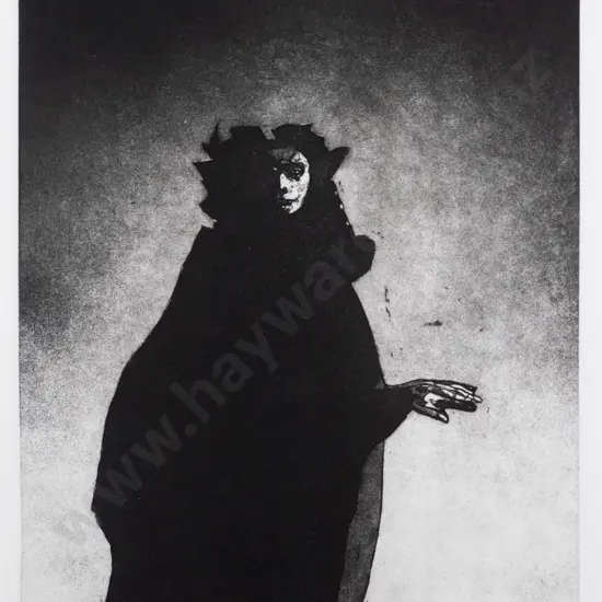 Jason Greig - framed etching 6/20 "Sabotage II" H-270 W-220