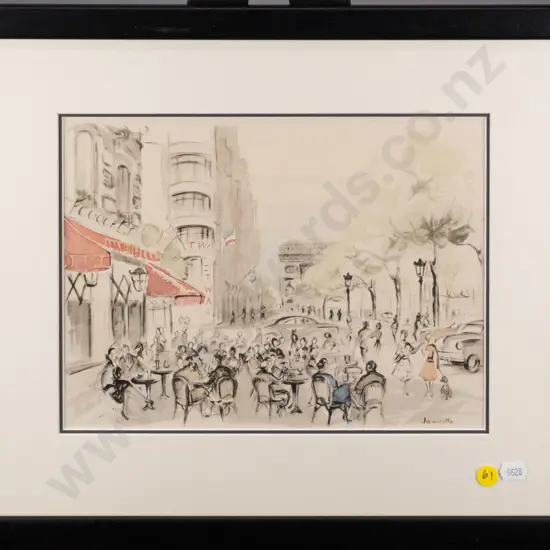 framed print - Parisian scene H-210 W-280