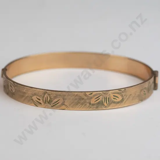 9ct rolled gold snap & joint bracelet 50 micron