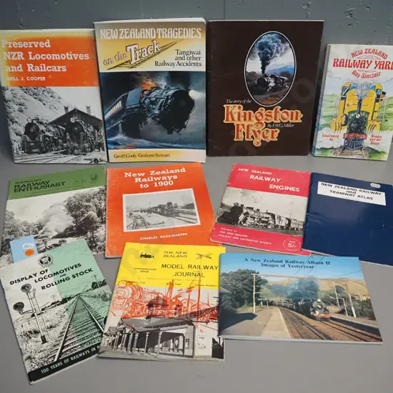 assorted railway books and publications, all New Zealand except for one Australian