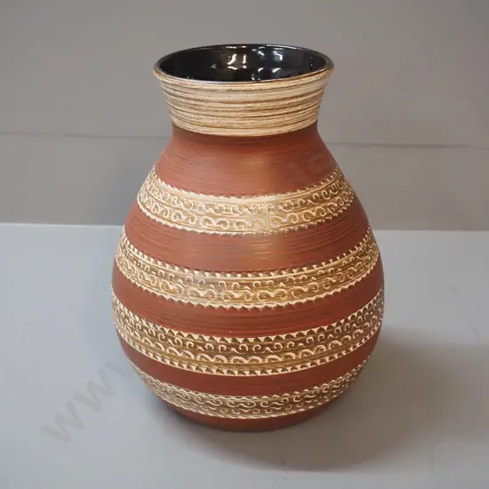 German pottery vase H-260 D-120 at rim