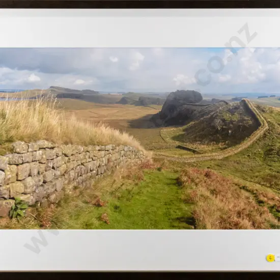 Peter MacDonald 2013 - framed photograph "Hadrions Wall" H-330 W-530