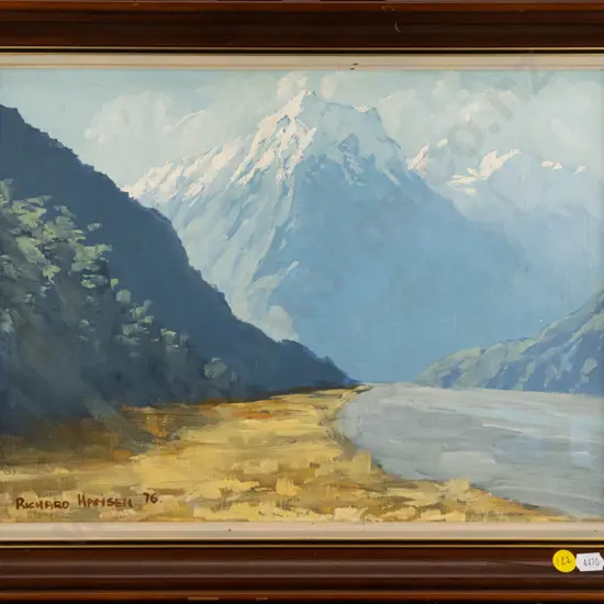 Richard Hansen '76 - framed oil "Bealy River" H-280 W-390