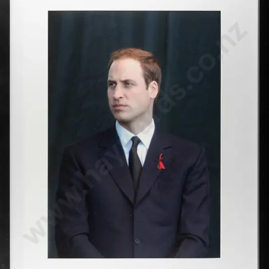 Peter MacDonald 2011- framed photograph "Prince William, Chch Earthquake Memorial" H-405 W-280