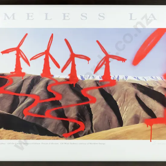 Signed Grahame Sydney 2008 -poster print- "Timeless Land" H-580 W-880