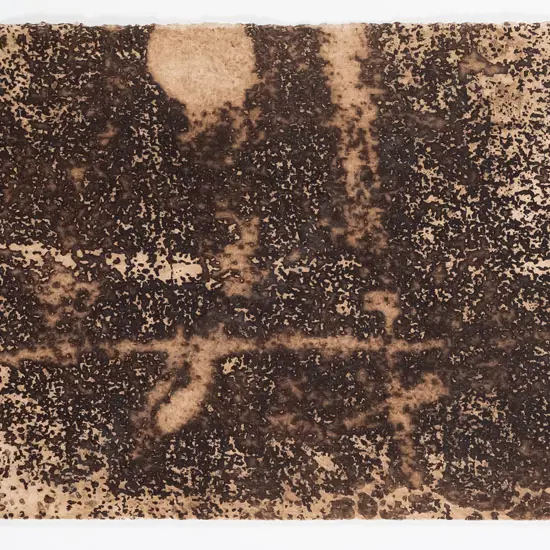 Joe Michael -framed mixed media- abstract H-240 W-660