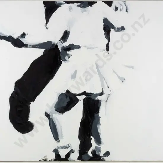 Tania Marie Stevens 2003 -oil on box canvas- dancing figures H-800 W-1000