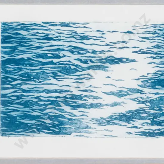 Ruth Jackson-Haile 10/2000 - framed ltd edition print 7/15 - boat sheds & harbour H-100 W-480